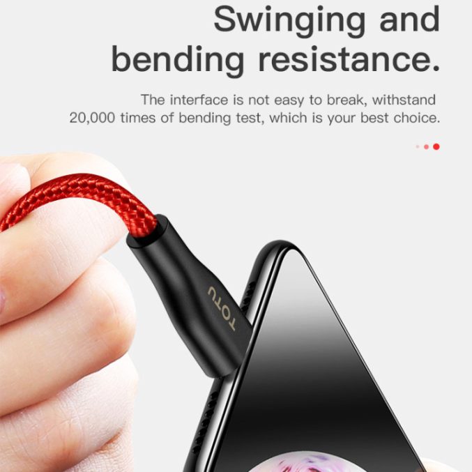 TOTU USB til Lightning kabel (25cm) - Bilde 4