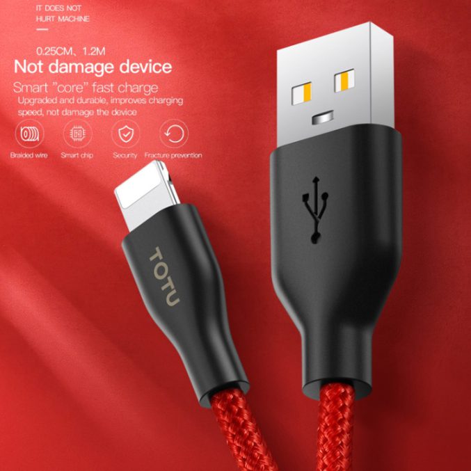 TOTU USB til Lightning kabel (25cm) - Bilde 7