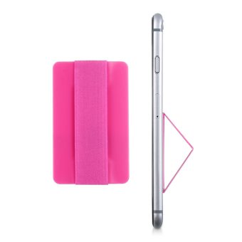 Ultra tynne fingergrep holder i metall - Magenta