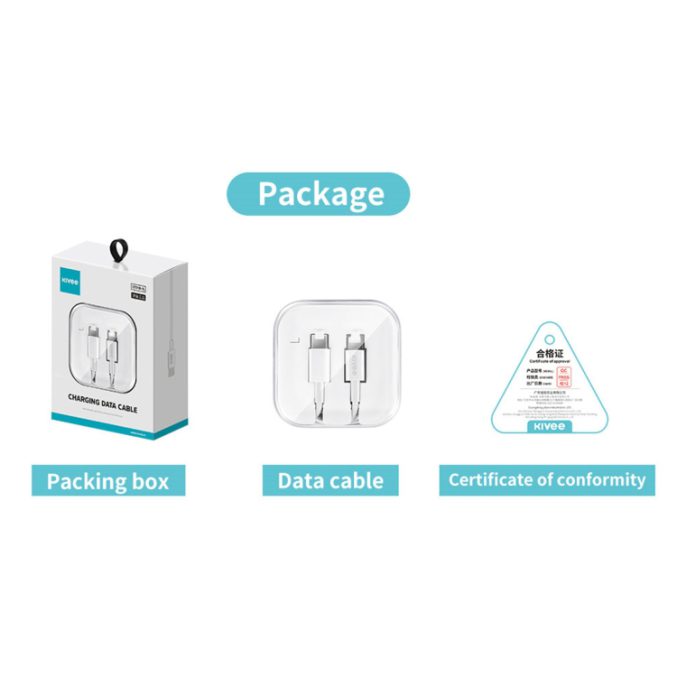 KIVEE USB-C til Lightning kabel (1 meter) - Bilde 9