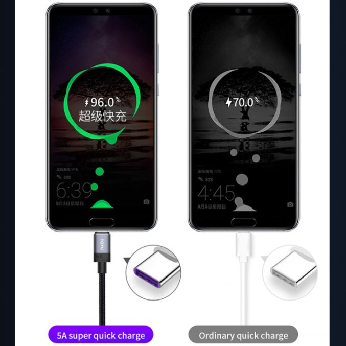 TOTU USB til USB-C kabel (25cm) - Bilde 10