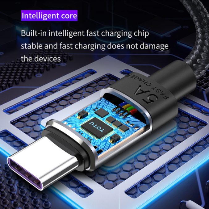 TOTU USB til USB-C kabel (25cm) - Bilde 8