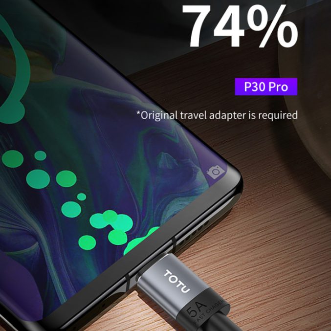 TOTU USB til USB-C kabel (25cm) - Bilde 9
