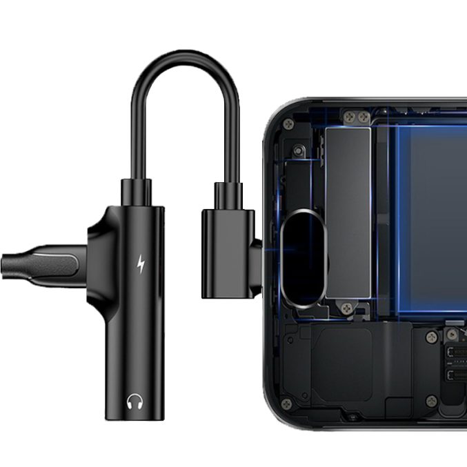 USB-C til Type-C og 3.5 mm jack adapter - Bilde 2