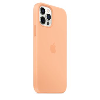 iPhone 12 og 12 Pro Apple silikondeksel med MagSafe - Cantaloupe