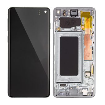 Bytte Skjerm og LCD på Samsung Galaxy S10 (inkl ramme) - Grønn