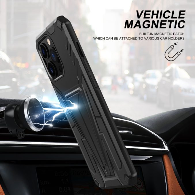 Armor PC + TPU støtsikker deksel med holder til iPhone 13 Pro Max - Bilde 6