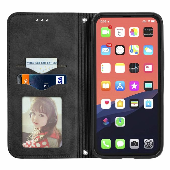Bæreveske i retro skinn til iPhone 13 Pro Max - Bilde 37