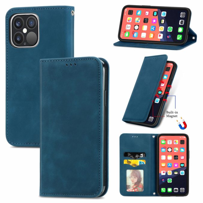 Bæreveske i retro skinn til iPhone 13 Pro Max - Bilde 27
