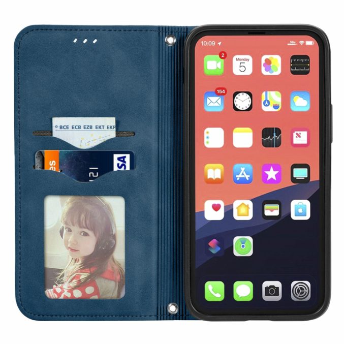 Bæreveske i retro skinn til iPhone 13 Pro Max - Bilde 29