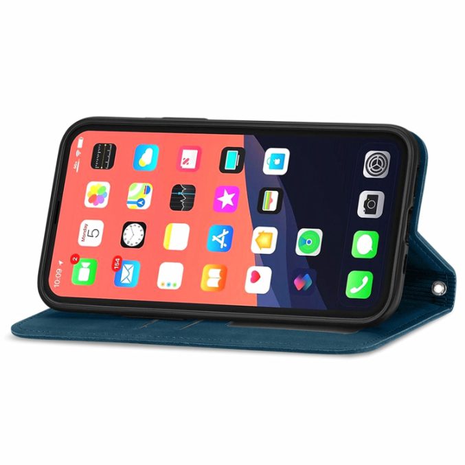 Bæreveske i retro skinn til iPhone 13 Pro Max - Bilde 30