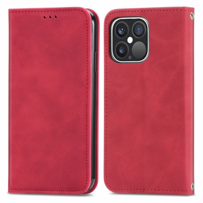Bæreveske i retro skinn til iPhone 13 Pro Max - Bilde 4