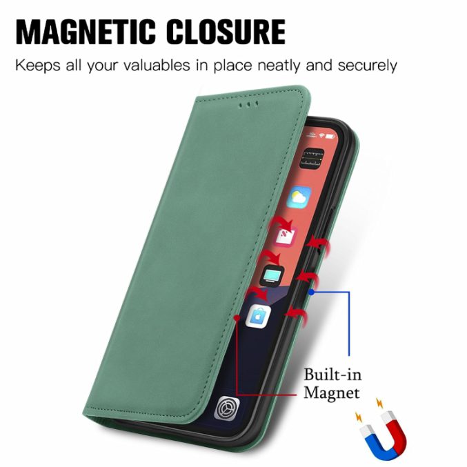 Bæreveske i retro skinn til iPhone 13 Pro Max - Bilde 15