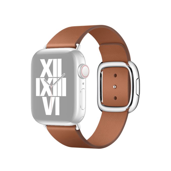 Moderne lær klokkereim med spenne for Apple Watch Ultra 49 / 45 / 44 mm - Bilde 6