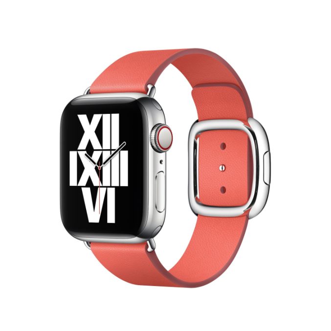 Moderne lær klokkereim med spenne for Apple Watch Ultra 49 / 45 / 44 mm - Bilde 4