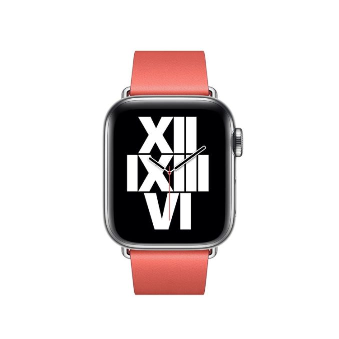 Moderne lær klokkereim med spenne for Apple Watch Ultra 49 / 45 / 44 mm - Bilde 5