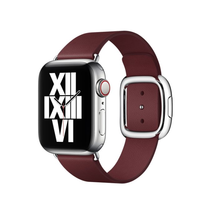 Moderne lær klokkereim med spenne for Apple Watch Ultra 49 / 45 / 44 mm - Bilde 11