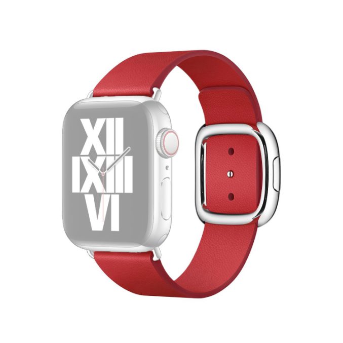 Moderne lær klokkereim med spenne for Apple Watch Ultra 49 / 45 / 44 mm - Bilde 13