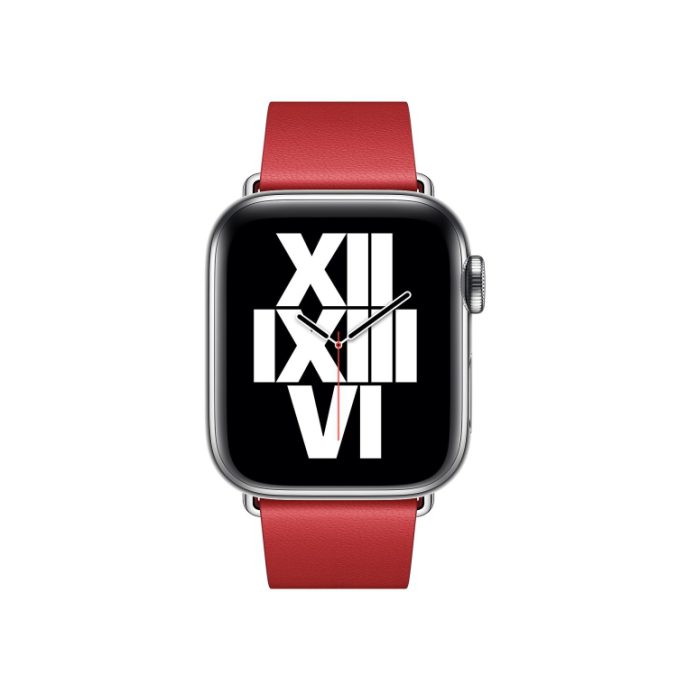 Moderne lær klokkereim med spenne for Apple Watch Ultra 49 / 45 / 44 mm - Bilde 16