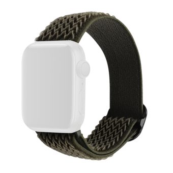 Justerbar tekstur klokkereim av nylon til Apple Watch Ultra 49 / 45 / 44  mm - Militærgrønn