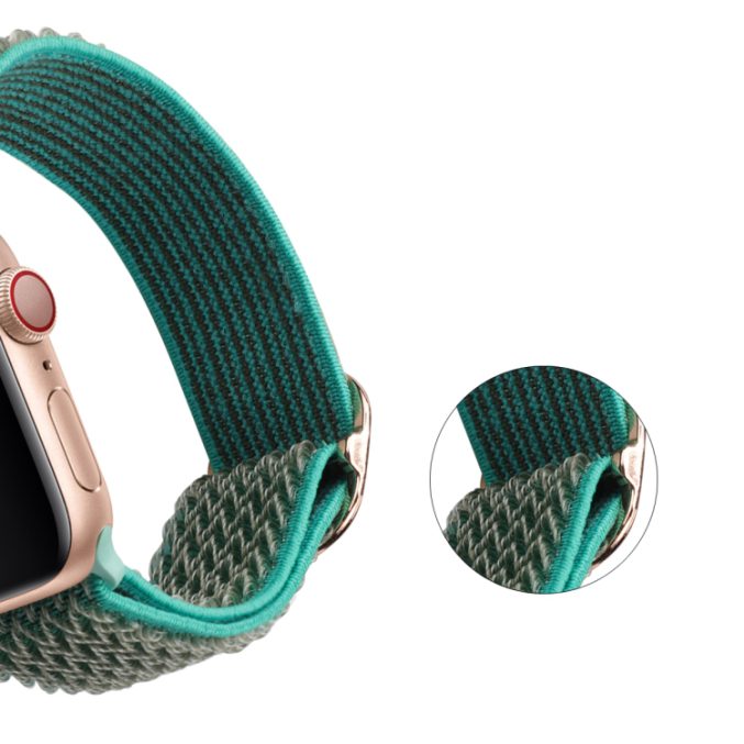 Justerbar tekstur klokkereim av nylon til Apple Watch Ultra 49 / 45 / 44  mm - Bilde 30