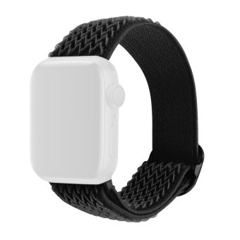 Justerbar tekstur klokkereim av nylon til Apple Watch Ultra 49 / 45 / 44  mm - Sort