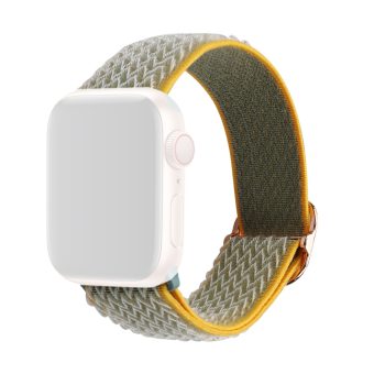 Justerbar tekstur klokkereim av nylon til Apple Watch Ultra 49 / 45 / 44  mm - Gul