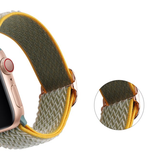 Justerbar tekstur klokkereim av nylon til Apple Watch Ultra 49 / 45 / 44  mm - Bilde 10