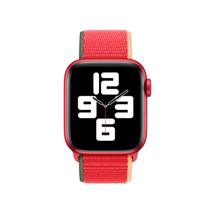 Vevet nylon klokkereim med borrelås for Apple Watch 41 / 40 / 38 mm (Nye farger) - Bilde 6