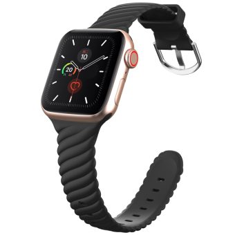 Twist Silikon klokkereim til Apple Watch Ultra 49 / 45 / 44 mm - Sort