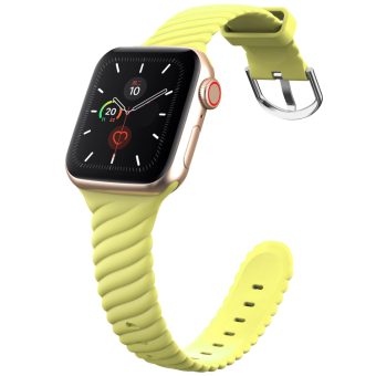 Twist Silikon klokkereim til Apple Watch Ultra 49 / 45 / 44 mm - Gul