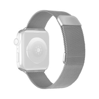 Klokkereim med dobbel magnetlås til Apple Watch Ultra 49 / 45 / 44 mm - Sølv