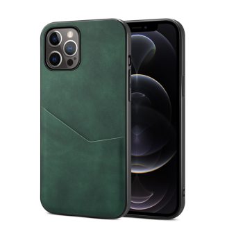 Beskyttelsesdeksel med kortspor for iPhone 12 Pro Max - Grønn