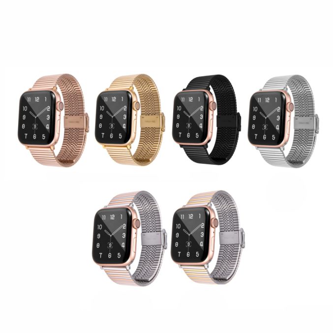 Multi-baht stål klokkereim for Apple Watch 41 / 40 / 38 mm - Bilde 13