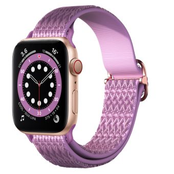 Rombisk tekstur klokkereim for Apple Watch 41 / 40 / 38 mm - Lilla
