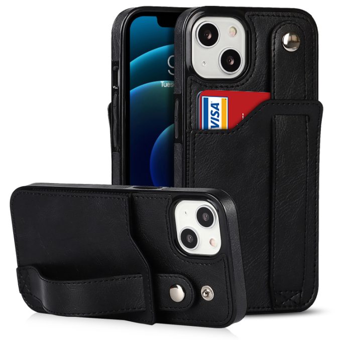 Deksel med kortspor og fingerstrap til iPhone 14 - Bilde 22