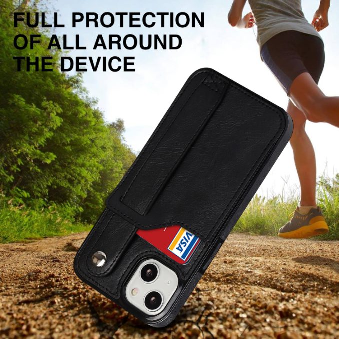 Deksel med kortspor og fingerstrap til iPhone 14 - Bilde 26