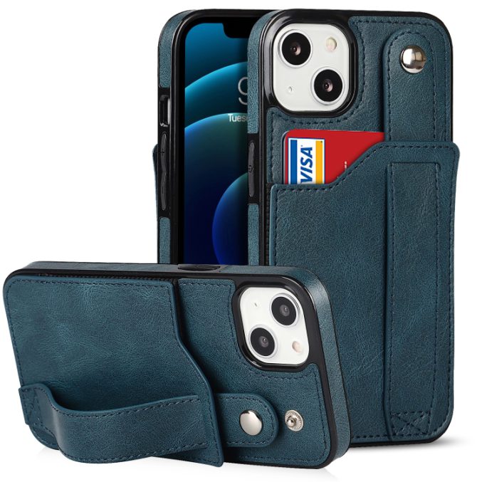 Deksel med kortspor og fingerstrap til iPhone 14 - Bilde 15