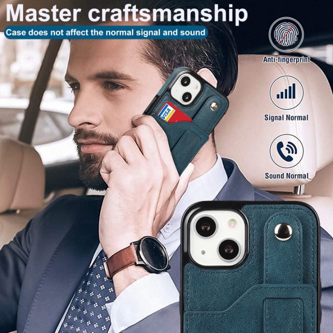 Deksel med kortspor og fingerstrap til iPhone 14 - Bilde 21