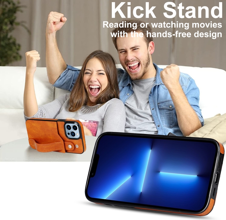 Deksel med kortspor og fingerstrap til iPhone 13 Pro Max - Bilde 11