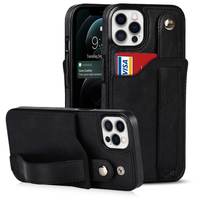 Deksel med kortspor og fingerstrap til iPhone 14 Pro - Bilde 22