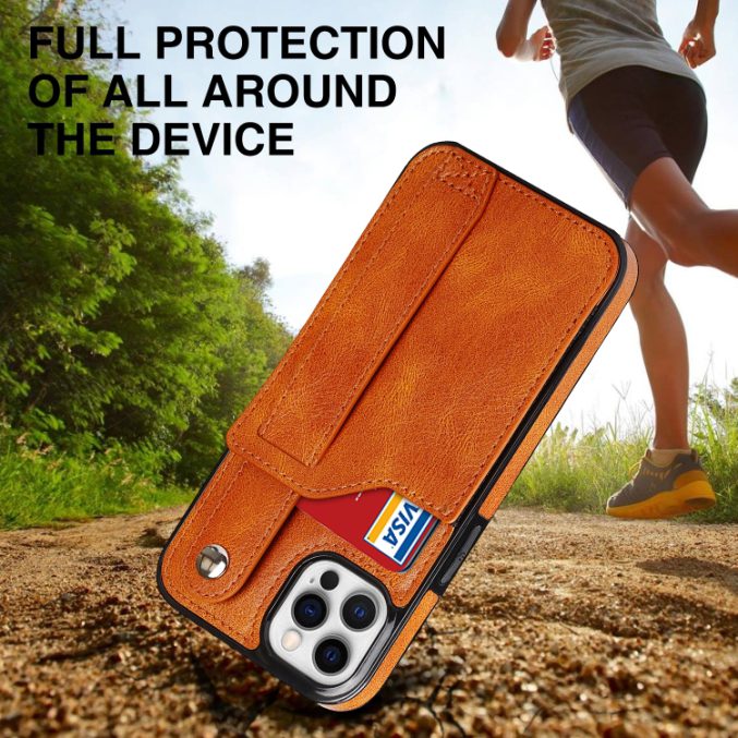 Deksel med kortspor og fingerstrap til iPhone 14 Pro - Bilde 12