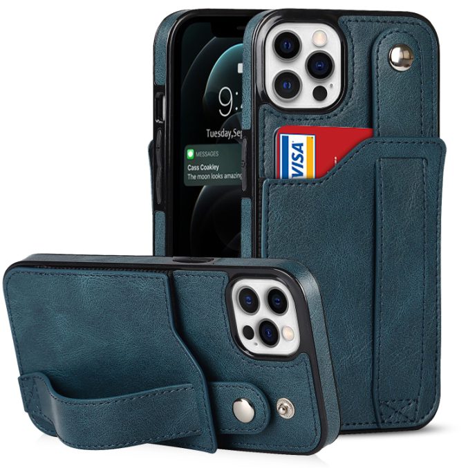 Deksel med kortspor og fingerstrap til iPhone 14 Pro - Bilde 15