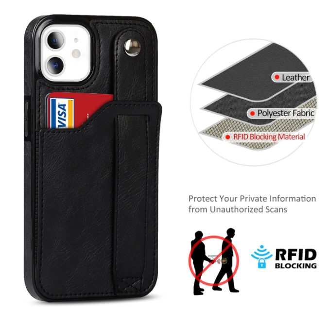 Deksel med kortspor og fingerstrap til iPhone 11 - Bilde 28
