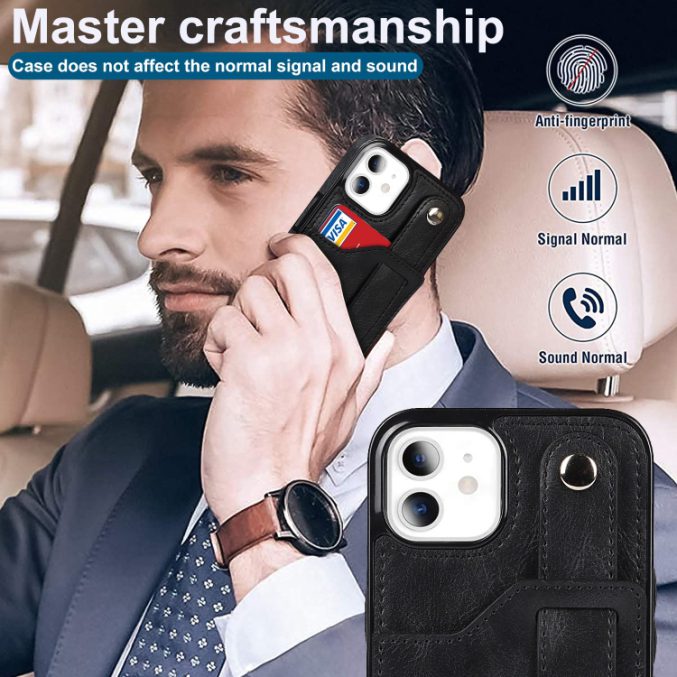 Deksel med kortspor og fingerstrap til iPhone 11 - Bilde 29