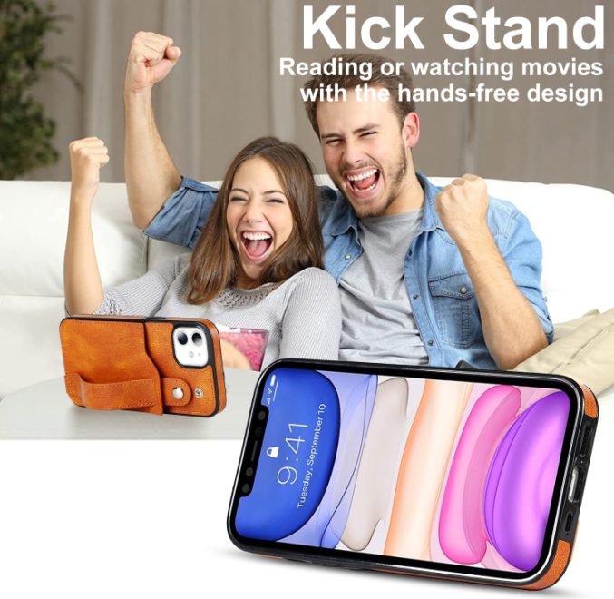 Deksel med kortspor og fingerstrap til iPhone 11 - Bilde 12