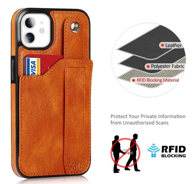 Deksel med kortspor og fingerstrap til iPhone 11 - Bilde 14