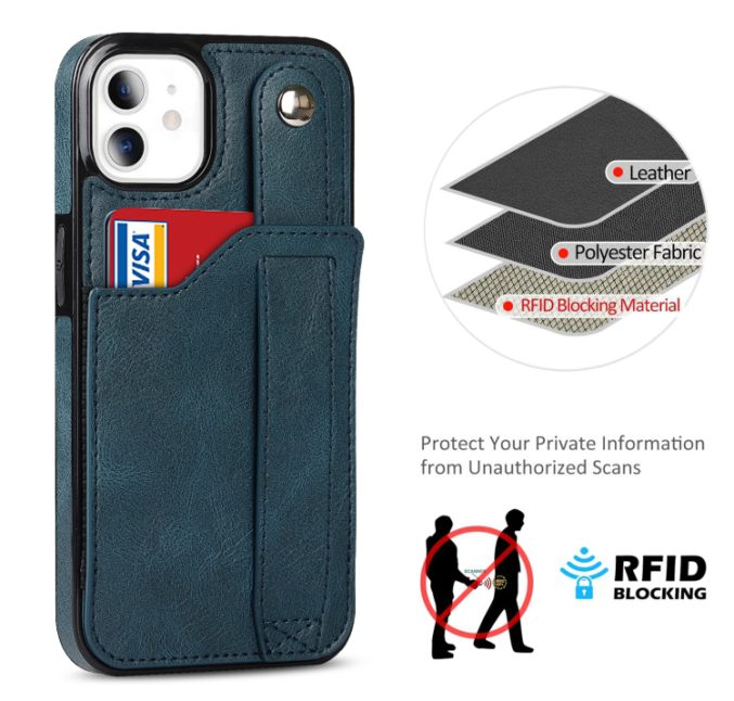 Deksel med kortspor og fingerstrap til iPhone 11 - Bilde 21