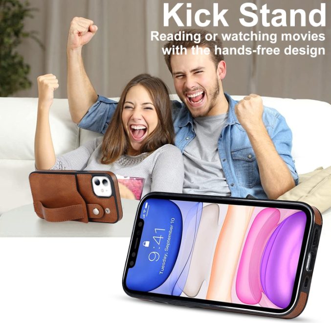 Deksel med kortspor og fingerstrap til iPhone 11 - Bilde 5