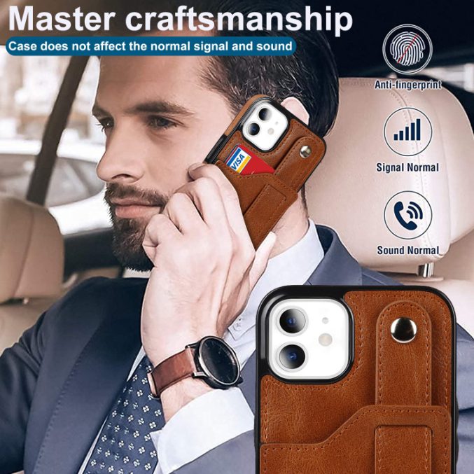 Deksel med kortspor og fingerstrap til iPhone 11 - Bilde 8
